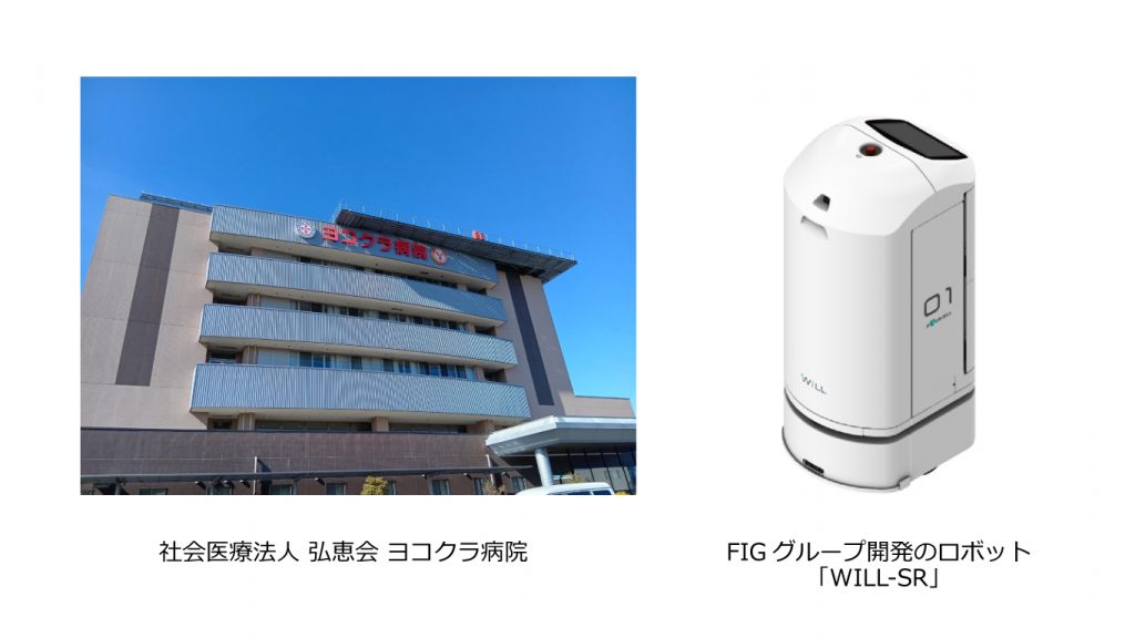 ヨコクラ病院外観とWILL-SR。